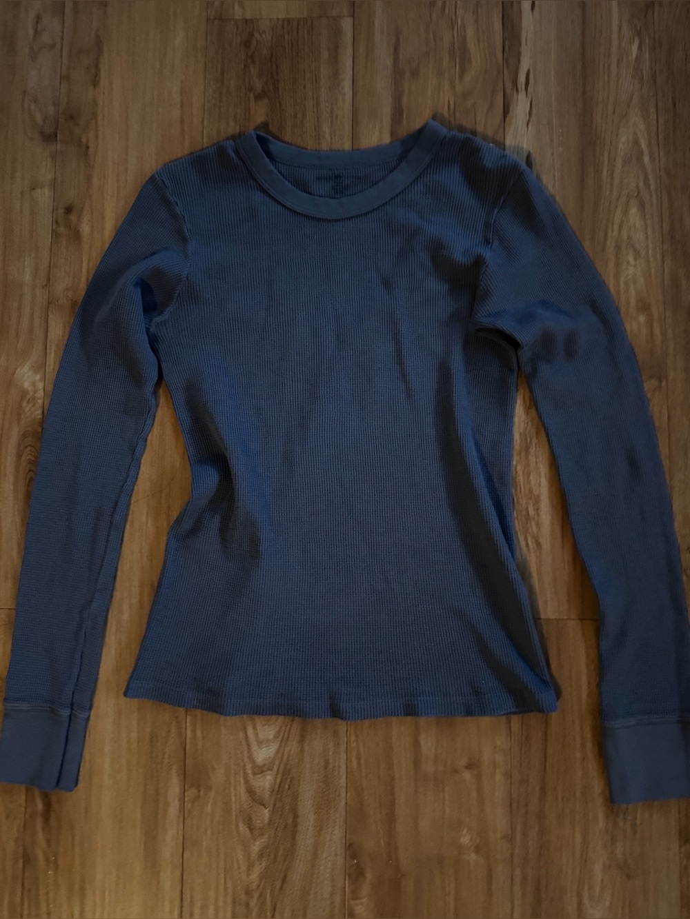 Tori Thermal top in Faded Blue